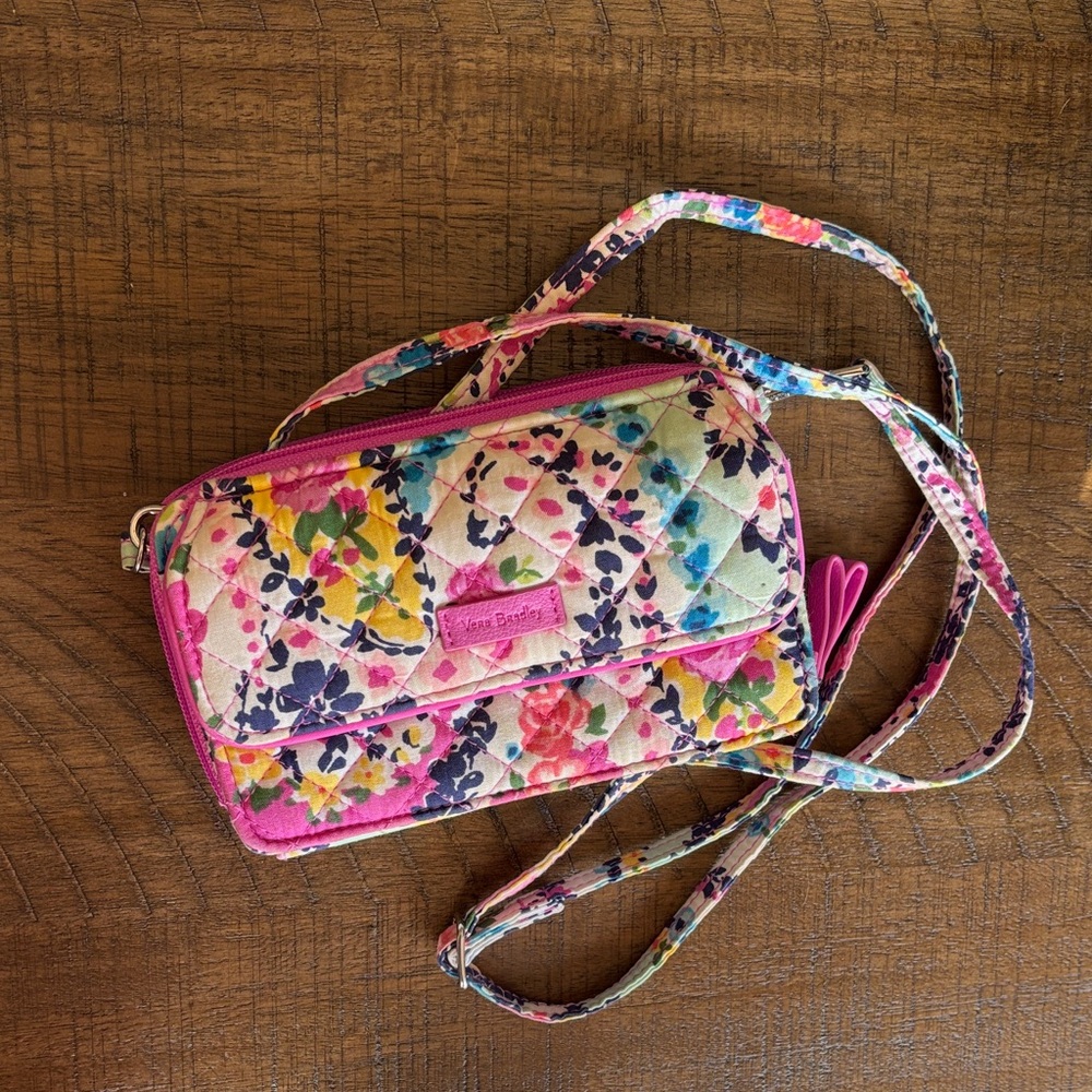 Vera Bradley Colorful Floral Crossbody wristlet